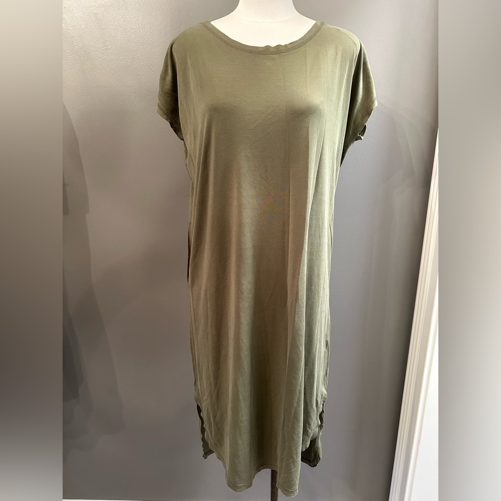 Olive green lightweight dress size small